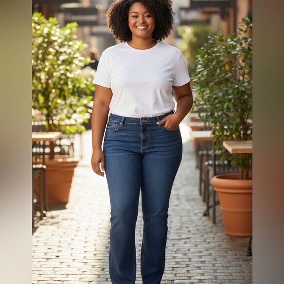 EUC Levi’s Riders Copper Plus Size Classic Denim Blue Jeans Boot Cut - Size 22 - Picture 3 of 7